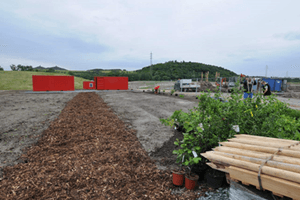 Historische Aufnahme des Geländes