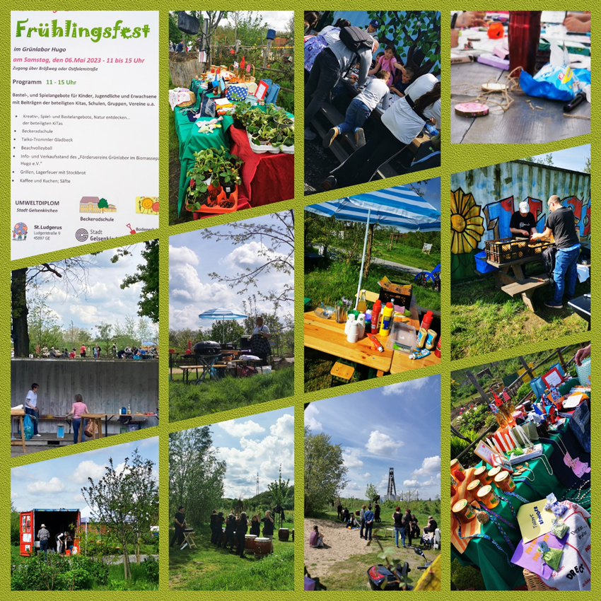 Bei strahlendem Sonnenschein fand am 8. Mai unser Frühlingfest statt. Kinder und Erwachsene freuten sich über verschiedene Aktivitäten, auch für das leibliche Wohl war gut gesorgt. Ein Highlight waren - wie schon im vergangenen Jahr - die Taiko-Trommel der Sportgemeinschaft Gladbeck. Vielen Dank an alle, die dieses gelungene Fest durch ihren unermütlichen Einsatz möglich gemacht haben.